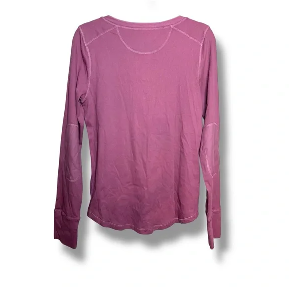 Lauren Ralph Lauren Women’s Stretch Cotton Long-Sleeve Tee in pink Size: Large - Picture 2 of 6